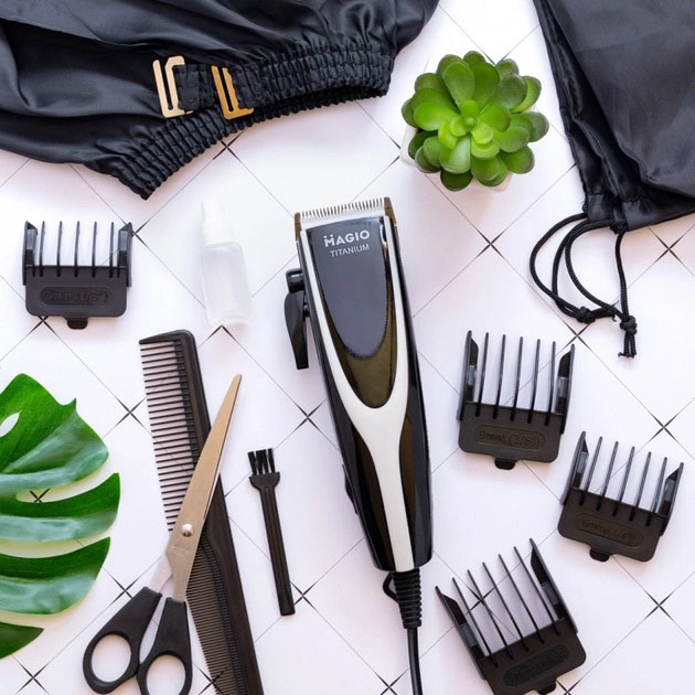 Машинка для стрижки MAGIO MG-184 — титанові леза, тихий мотор — изображение 13