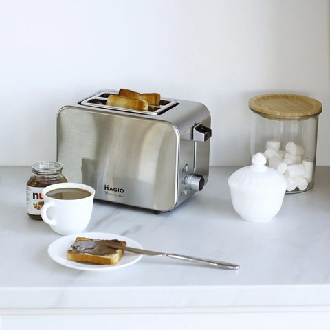 Тостер Magio MG-284 715 Вт, тостер для 2 грінок, електричний горизонтальний тостер, універсальний тостер — изображение 4