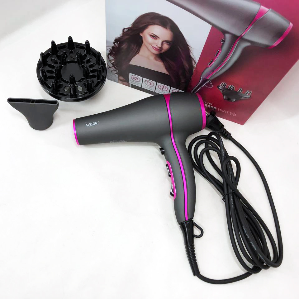 Професійний фен VGR V-402 2200W — швидка укладка — изображение 3