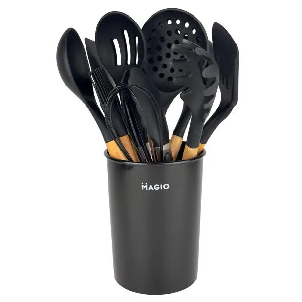 Набір кухонний із 11 силіконових предметів Magio MG-1141, Набір приладдя для кухні із силікону — изображение 18