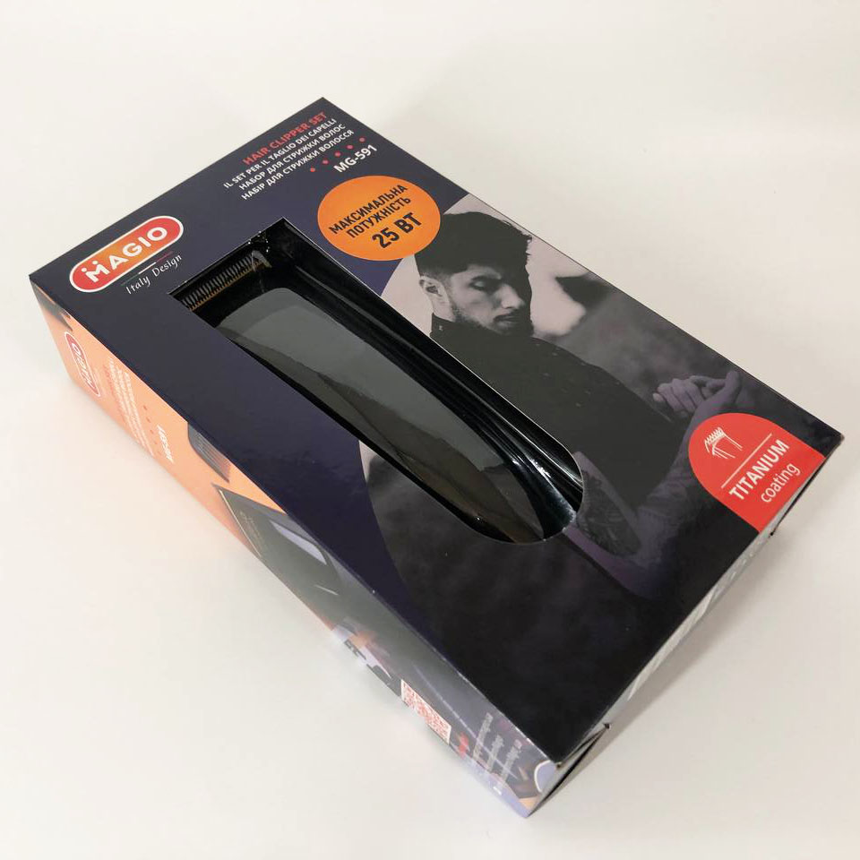 Машинка для стрижки Magio MG-591 — титанові леза, тихий мотор — изображение 14