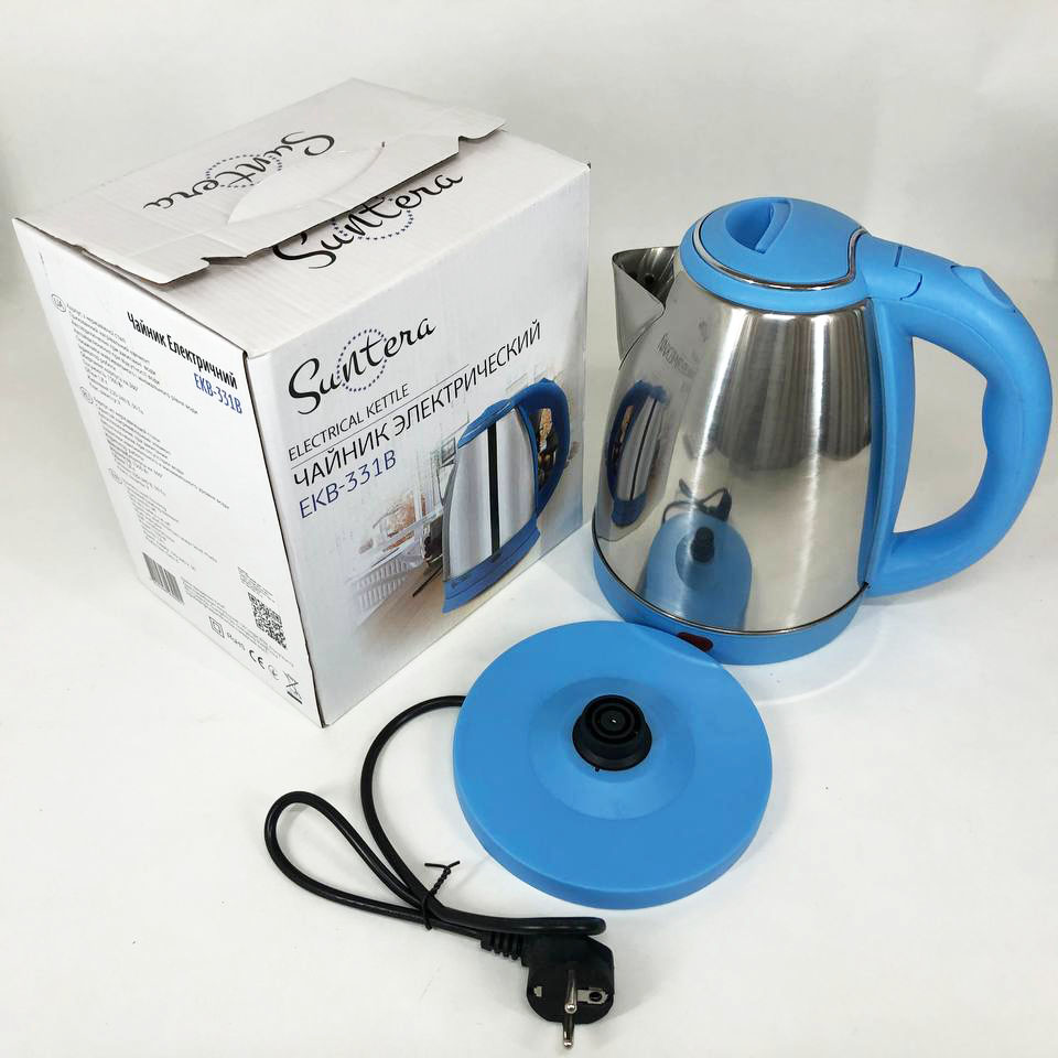 Електрочайник Suntera EKB-331B, Тихий електричний чайник, дисковий чайник, хороший електричний чайник — изображение 6