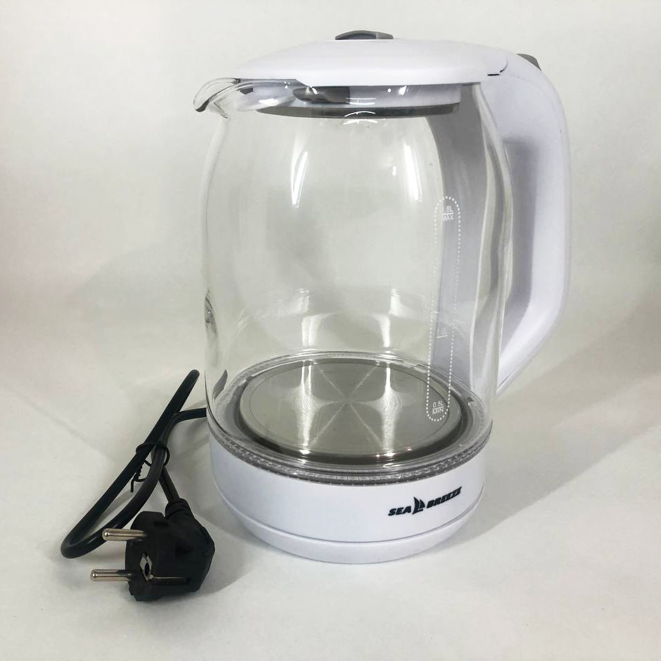 Електрочайник SeaBreeze SB-015 1.8 л чайники з підсвічуванням електронний чайник тихий електричний чайник — изображение 7