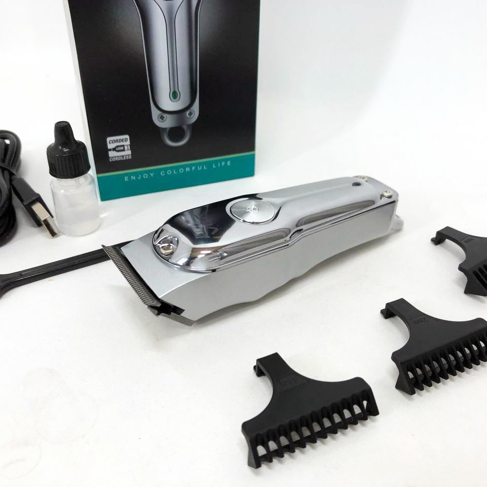 Машинка для стрижки VGR V-071 — акумуляторна безшумна з T-подібним лезом — изображение 2