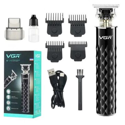 Машинка для стрижки VGR V-170 — бездротова з тримером і змінними насадками
