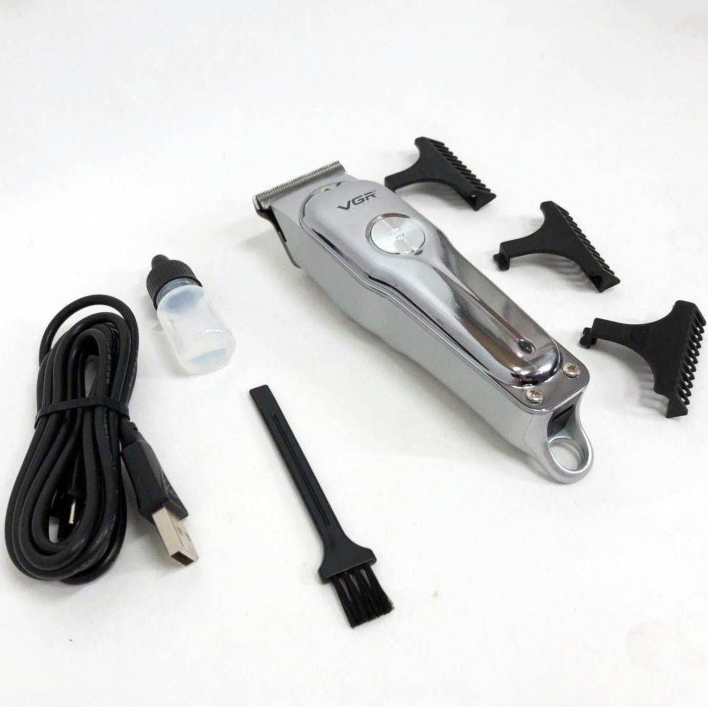 Машинка для стрижки VGR V-071 — акумуляторна безшумна з T-подібним лезом — изображение 7
