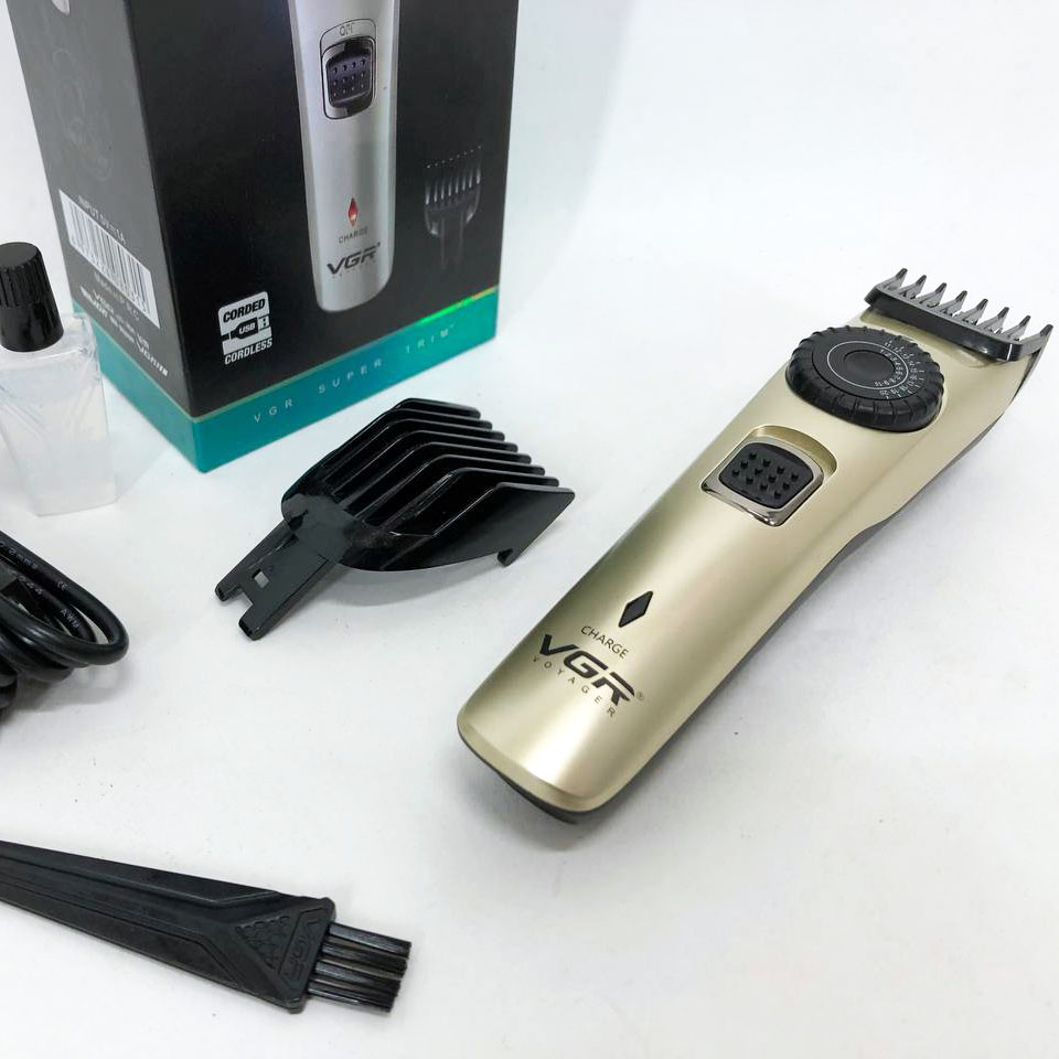 Машинка для стрижки волосся VGR V-031 — бездротова, 1–20 мм, 2 насадки — изображение 15