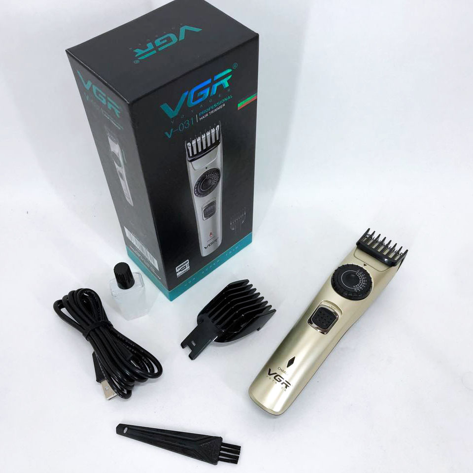 Машинка для стрижки волосся VGR V-031 — бездротова, 1–20 мм, 2 насадки — изображение 16