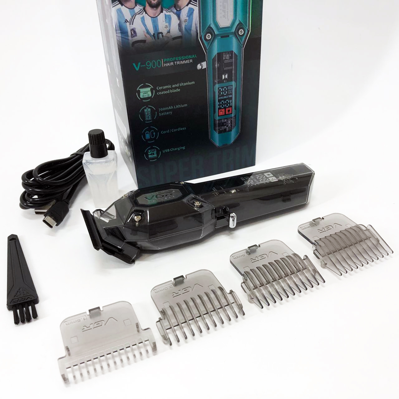 Машинка для стрижки VGR V-900 — бездротова з дисплеєм — изображение 7