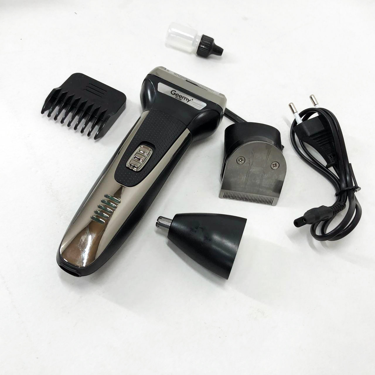 Тример універсальний GEMEI GM-598, бездротова електробритва, триммер для вусів. Колір: платиновий — изображение 3