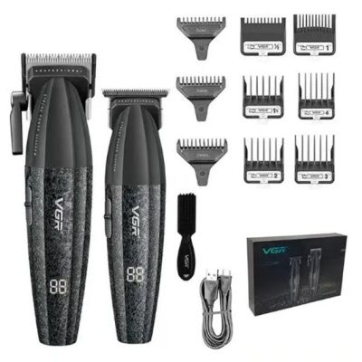 Професійний набір для стрижки VGR V-640 — акумуляторний, 9000 об/хв
