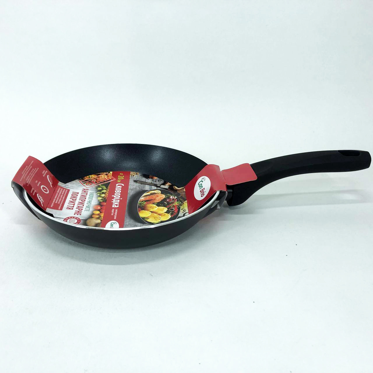 Сковорода 20 см Con Brio СВ-2022 FULL INDUCTION, сковорода з індукційним дном, сковорода для смаження — изображение 10