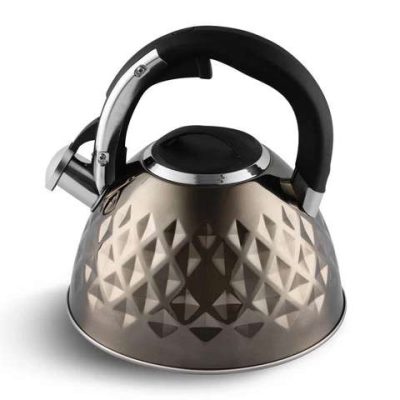 Чайник з нержавіючої сталі Edenberg EB-8833 зі свистком з індукційним дном 3л Beige