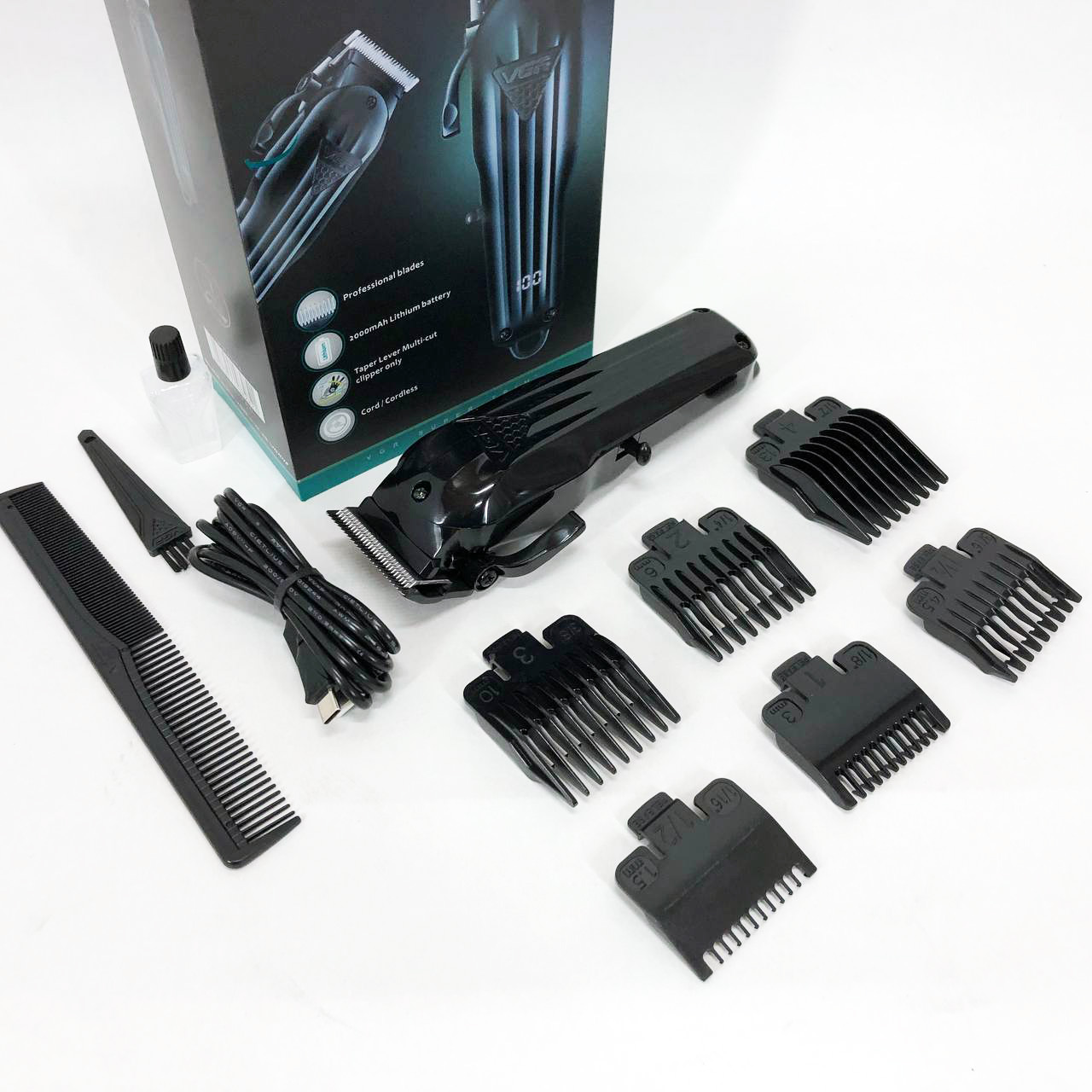 Машинка для стрижки VGR V-282 акумуляторна — 200 хв автономії, LED — изображение 14