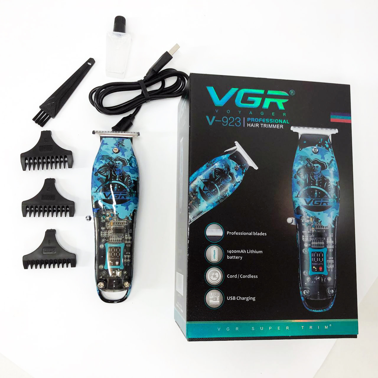 Тример VGR V-923 — акумуляторний, Т-лезо 40 мм, LED-індикатор — изображение 21