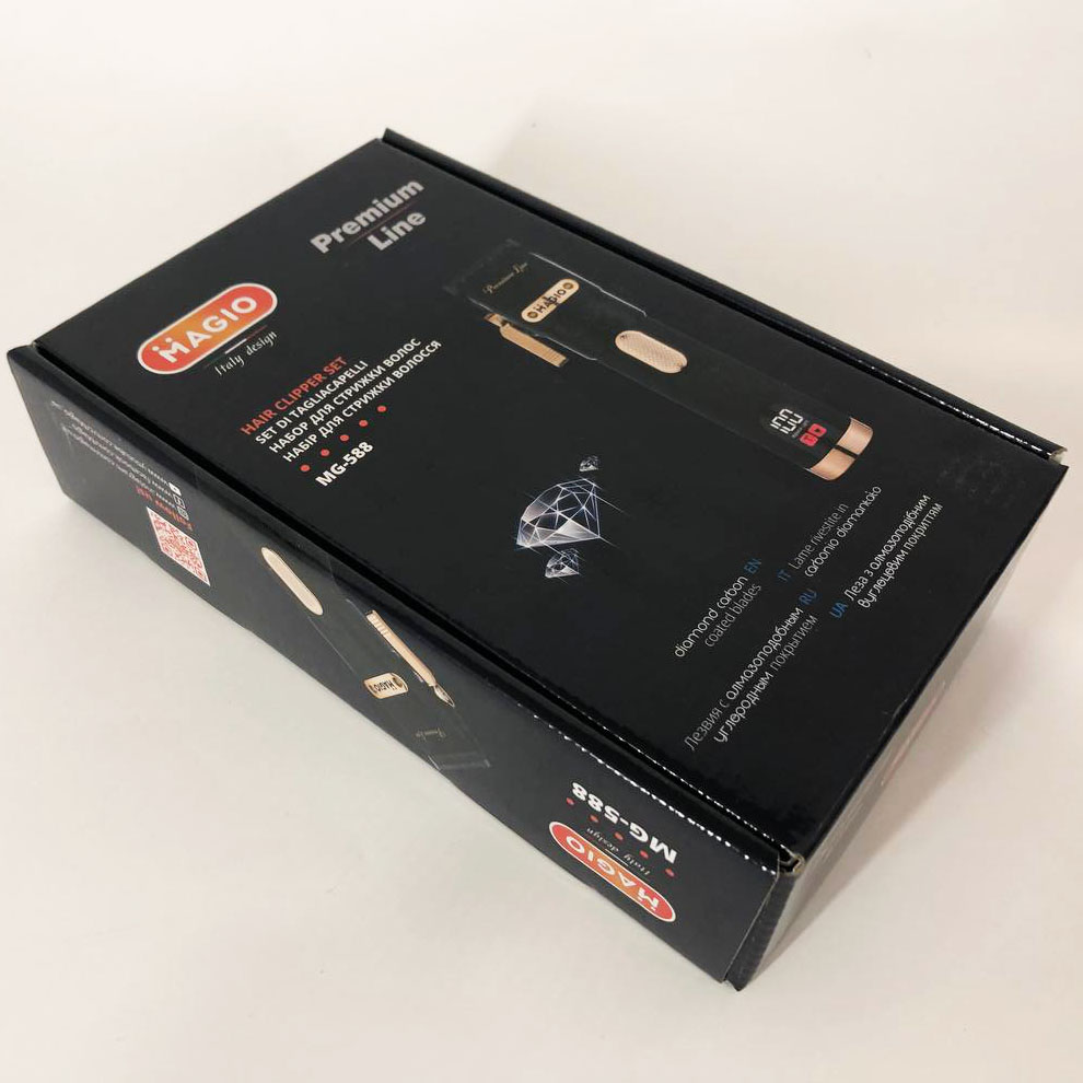 Машинка для стрижки Magio MG-588 — з алмазоподібним покриттям лез — изображение 4