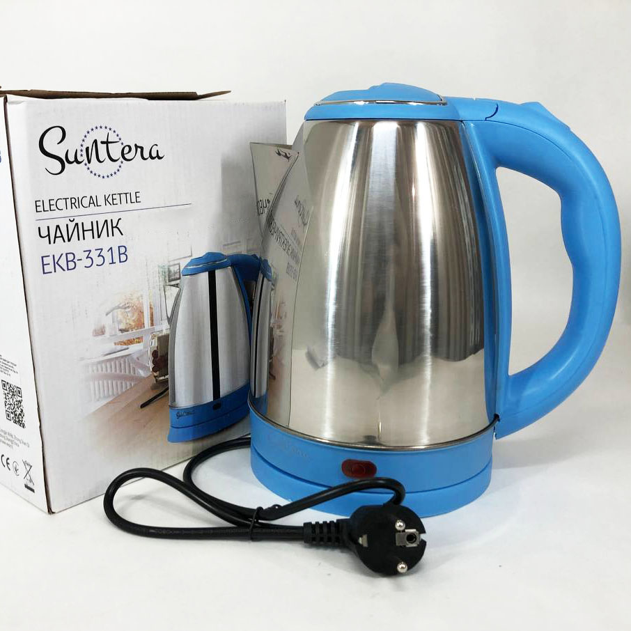 Електрочайник Suntera EKB-331B, Тихий електричний чайник, дисковий чайник, хороший електричний чайник — изображение 9