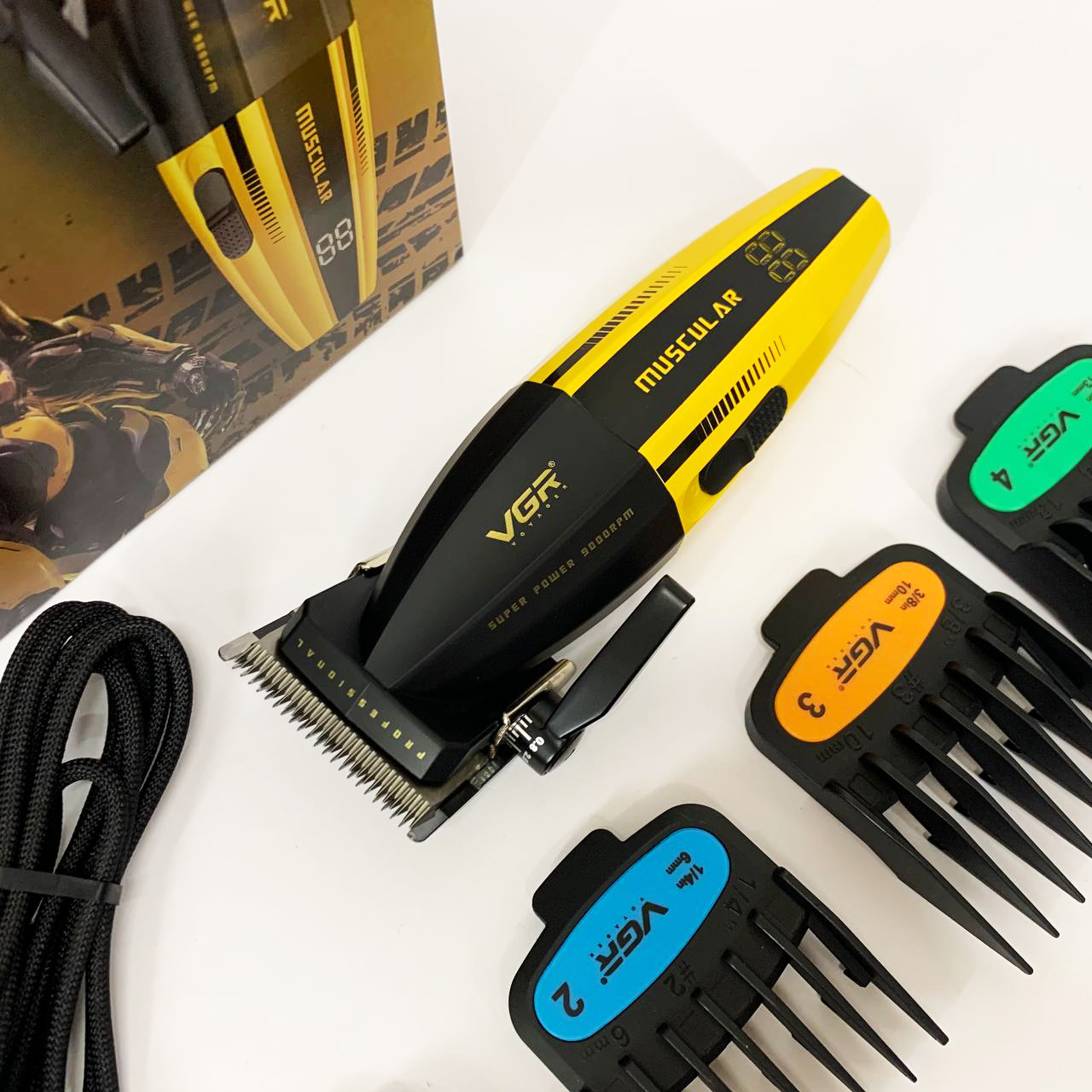 Машинка для стрижки VGR V-285 — акумуляторна, 9000 об/хв, до 150 хв роботи — изображение 11