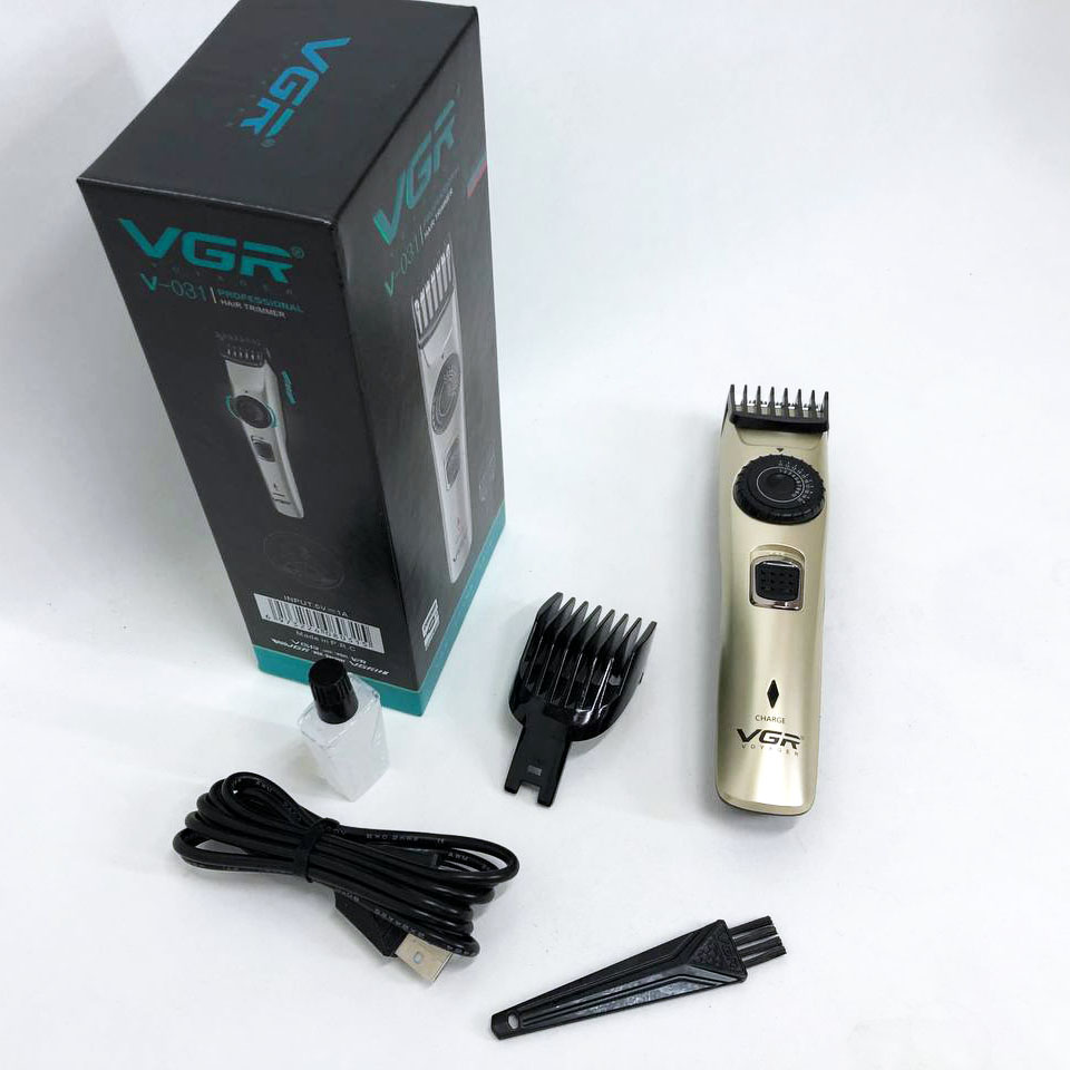 Машинка для стрижки волосся VGR V-031 — бездротова, 1–20 мм, 2 насадки — изображение 8
