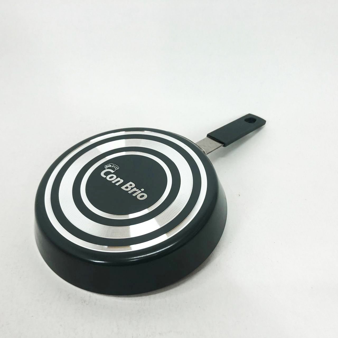 Антипригарна сковорода Con Brio CB-1414, 14см, Міні, Eco Granite, сковорода для дому. Колір: сірий — изображение 2