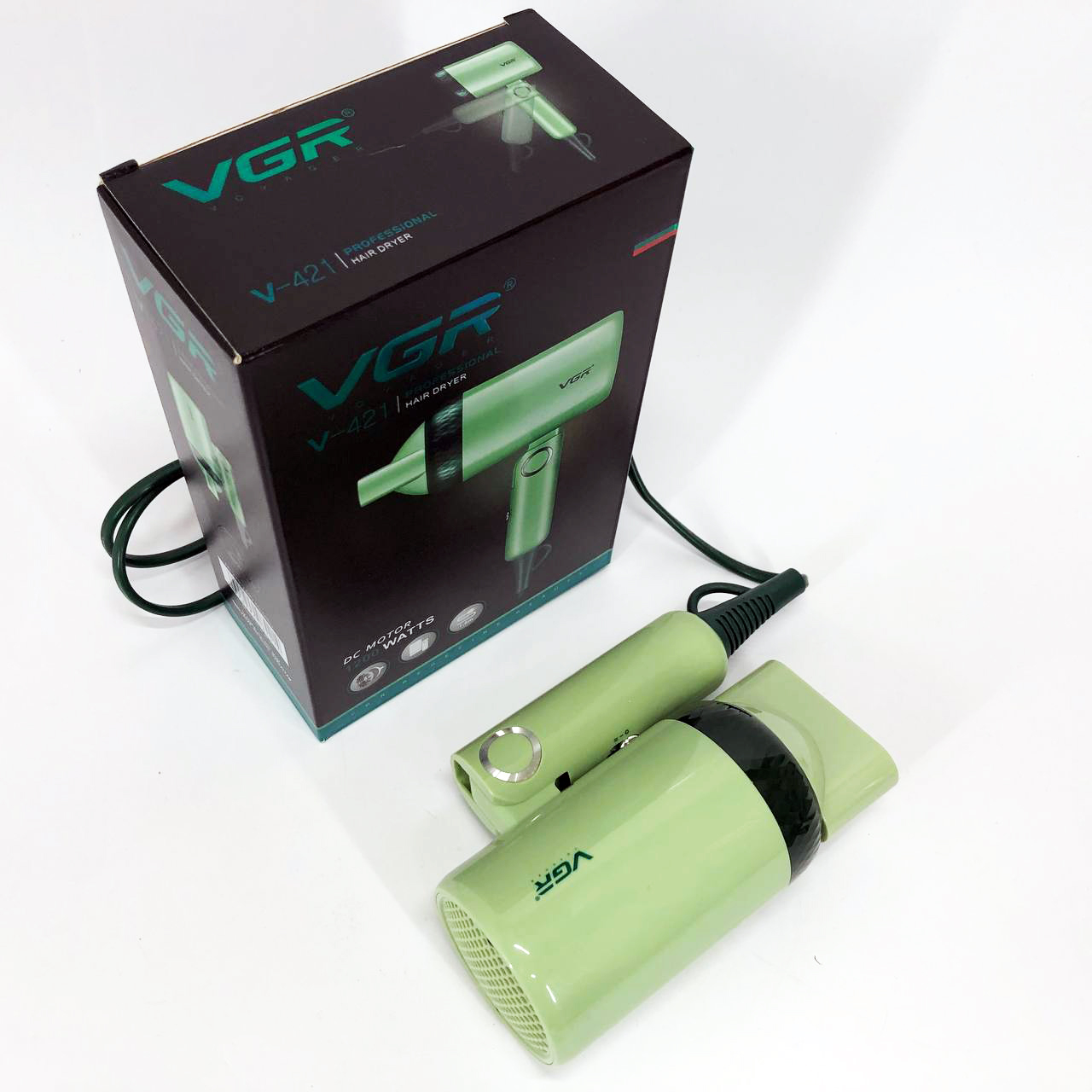 Дорожній складний фен VGR V-421 1200 Вт — компактний і потужний — изображение 7