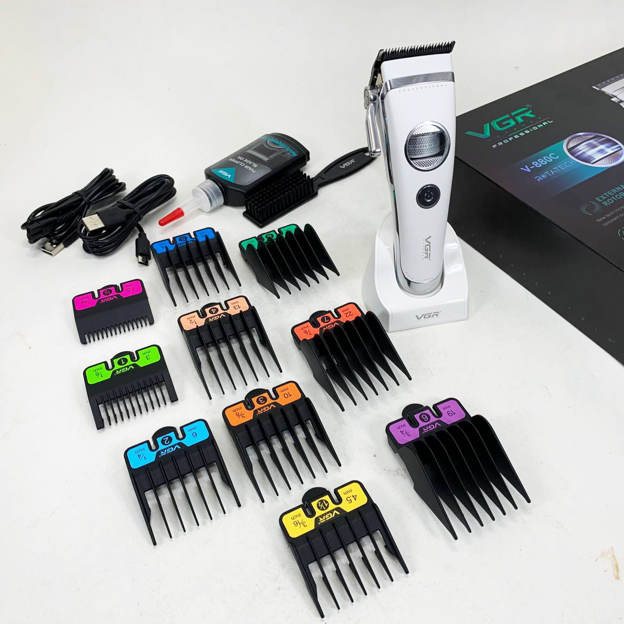 Машинка для стрижки VGR V-880C — акумуляторна, до 150 хв автономії — изображение 13