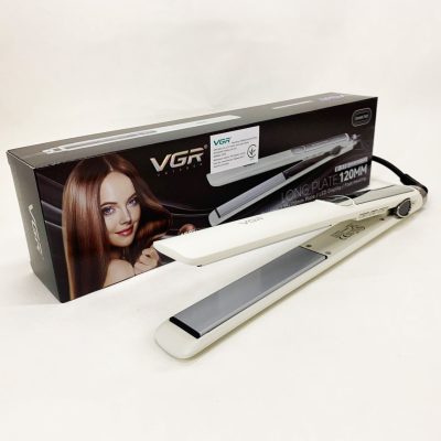 Плойка-утюг VGR V-518 WHITE — керамічні пластини, нагрів до 230°C