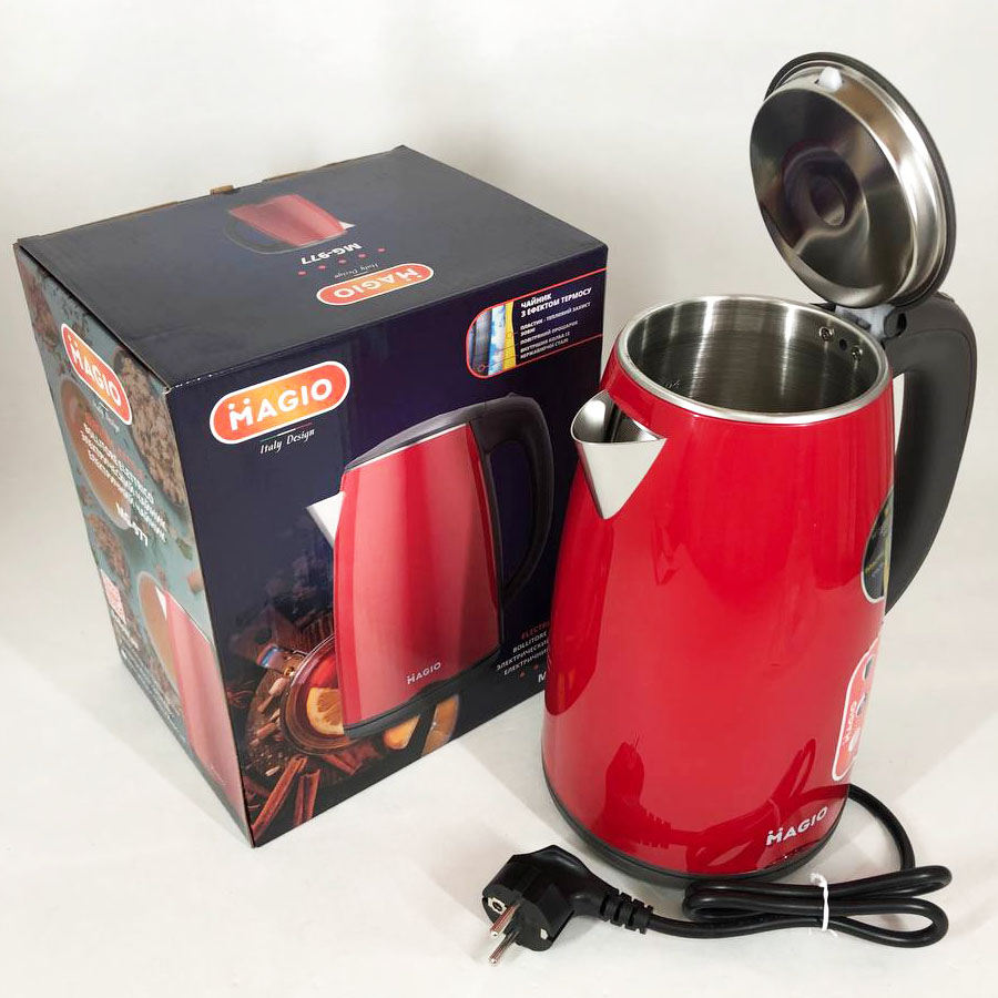 Електрочайник Magio MG-977, 1.7л, гарний електричний чайник, стильний електричний чайник — изображение 2