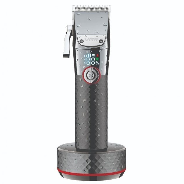 Акумуляторна машинка для стрижки VGR V-682 — до 300 хв, LCD — изображение 15