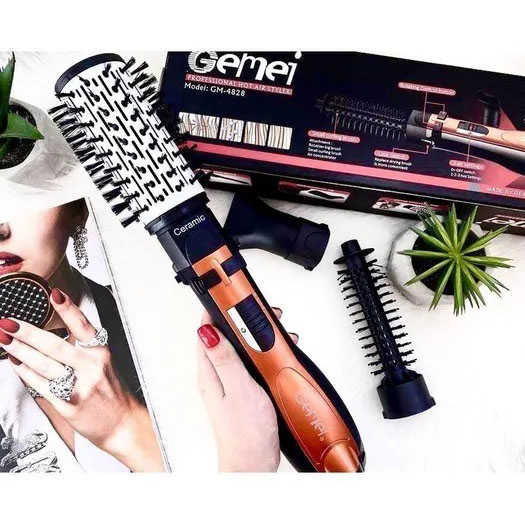 Фен-щітка Gemei GM-4828 3 в 1 — брашинг, об'єм і легка укладка — изображение 2
