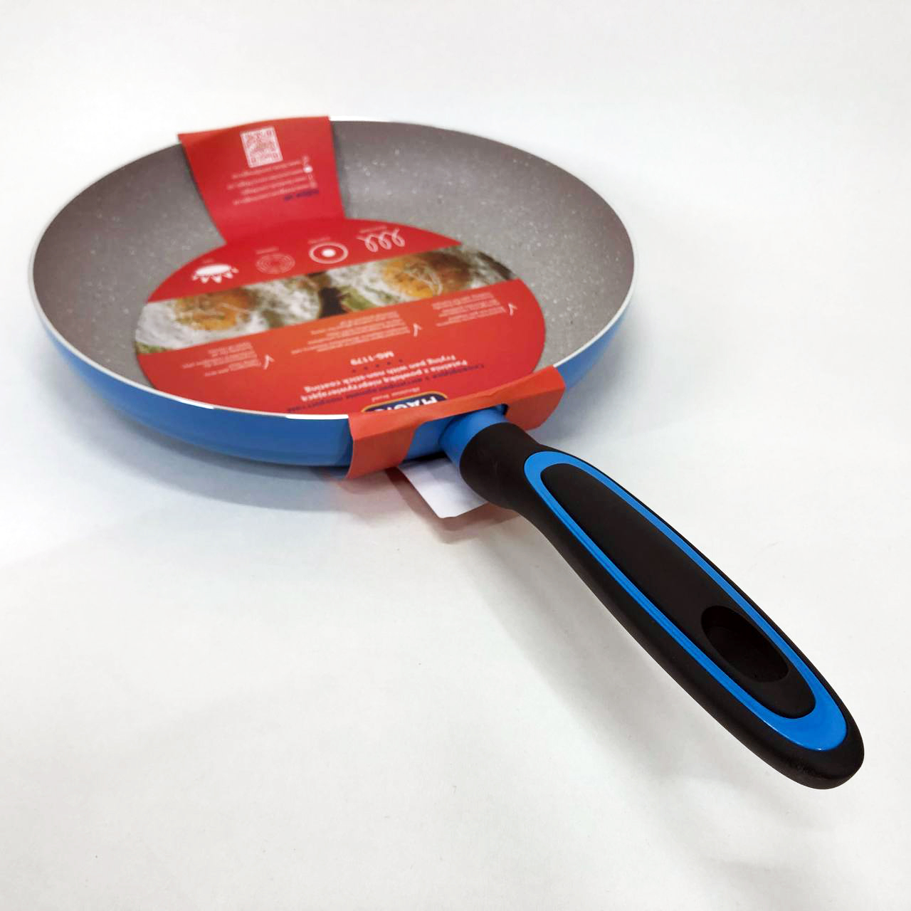 Сковорода Magio MG-1179 з мармуровим антипригарним покриттям 28 см, Якісна сковорода для смаження — изображение 10