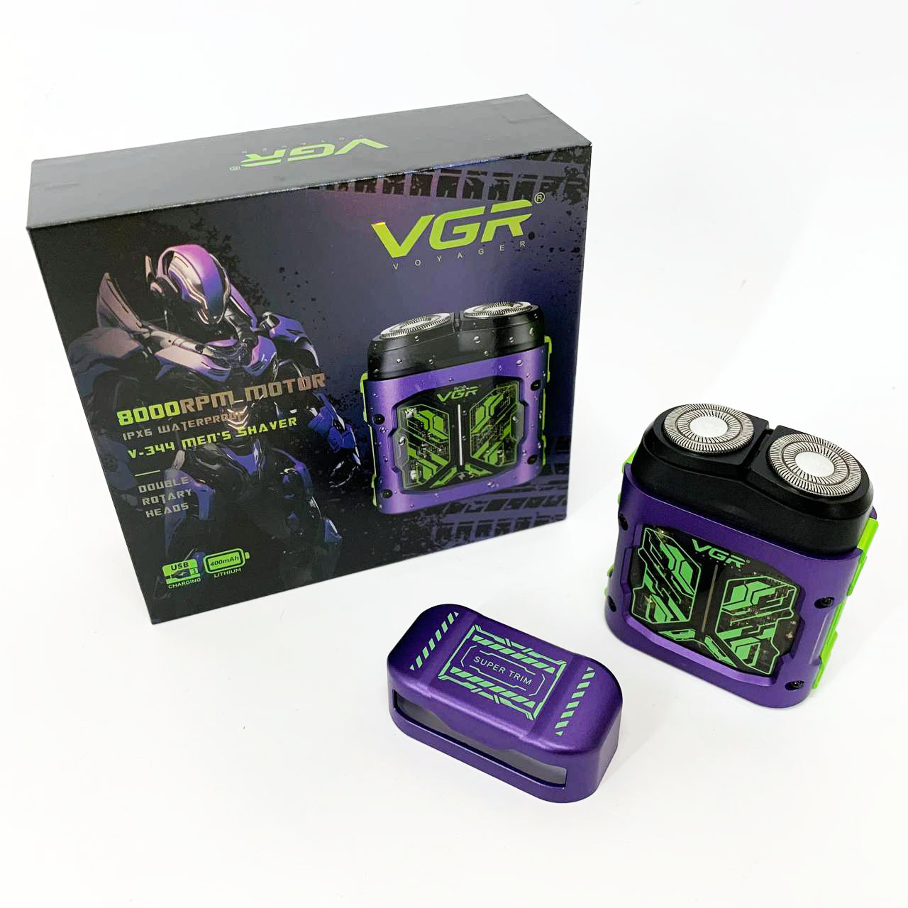 Електробритва VGR V-344. Колір: фіолетовий — изображение 11