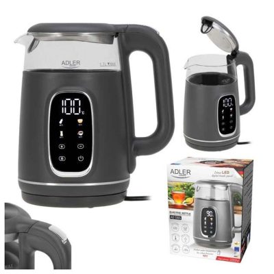 Чайник Adler AD 1305 з регулюванням температури 1.7Л 2200Вт Gray