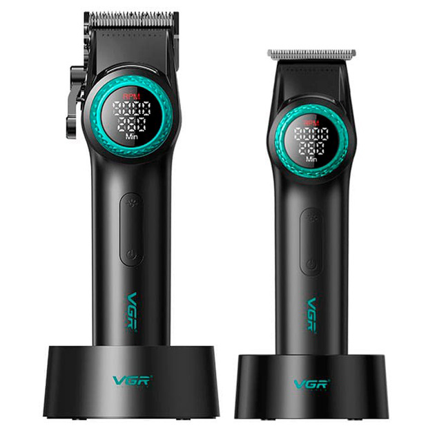 Набір машинка і триммер VGR V-001 & V-977 — до 300 хв роботи — изображение 17