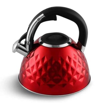 Чайник із нержавіючої сталі Edenberg EB-8833 зі свистком з індукційним дном 3л Red