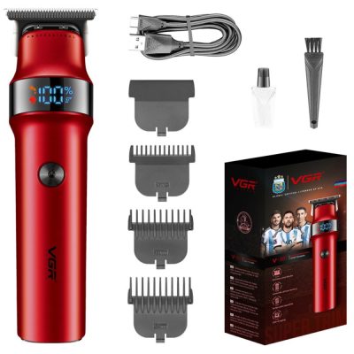 Машинка для стрижки VGR V-987 — 400 хв роботи, USB-C, керамічне лезо
