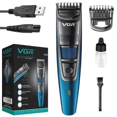 Машинка для стрижки VGR V-053B — акумуляторна USB, телескопічна насадка 0,5–10 мм
