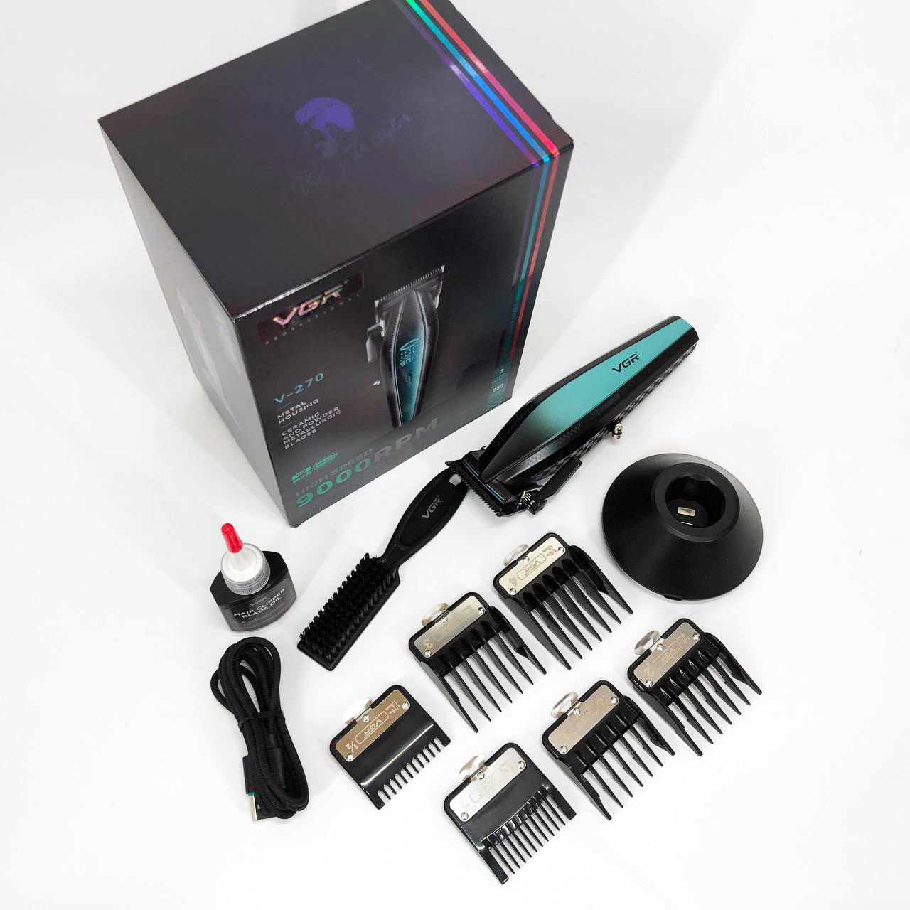 Машинка для стрижки VGR V-270 — до 250 хв автономії, DLC-лезвія — изображение 4