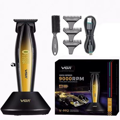Машинка для стрижки VGR V-992 GOLD — 9000 об/хв, 240 хв автономії