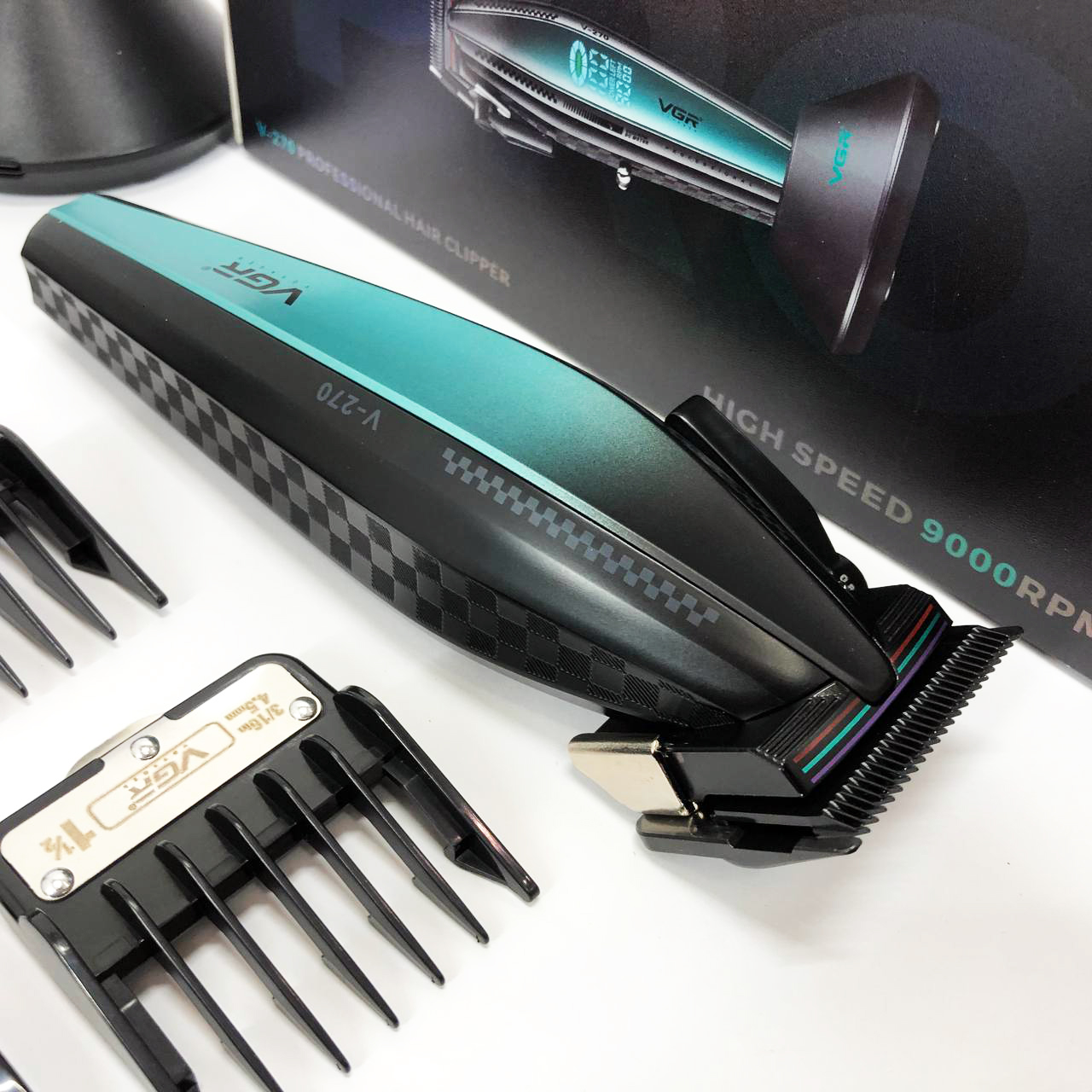 Машинка для стрижки VGR V-270 — до 250 хв автономії, DLC-лезвія — изображение 16
