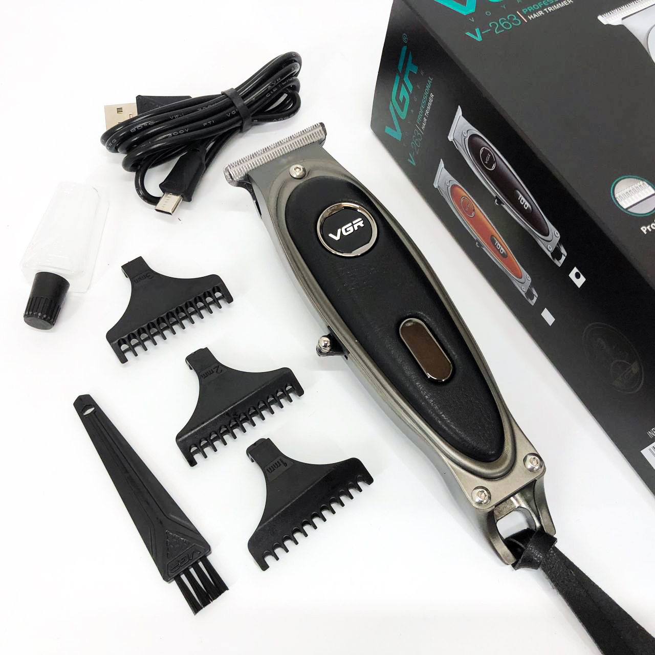 Тример VGR V-263 Чорний — DLC леза, 150 хв автономної роботи — изображение 12