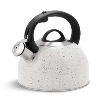 Чайник зі свистком Edenberg EB-1440 з мармуровим покриттям 3л White
