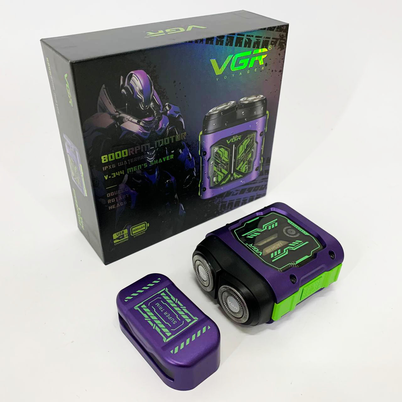 Електробритва VGR V-344. Колір: фіолетовий — изображение 8