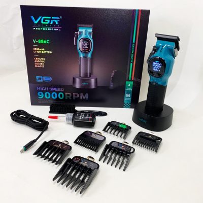 Машинка для стрижки VGR V-886C — 200 хв роботи, LED-індикатор