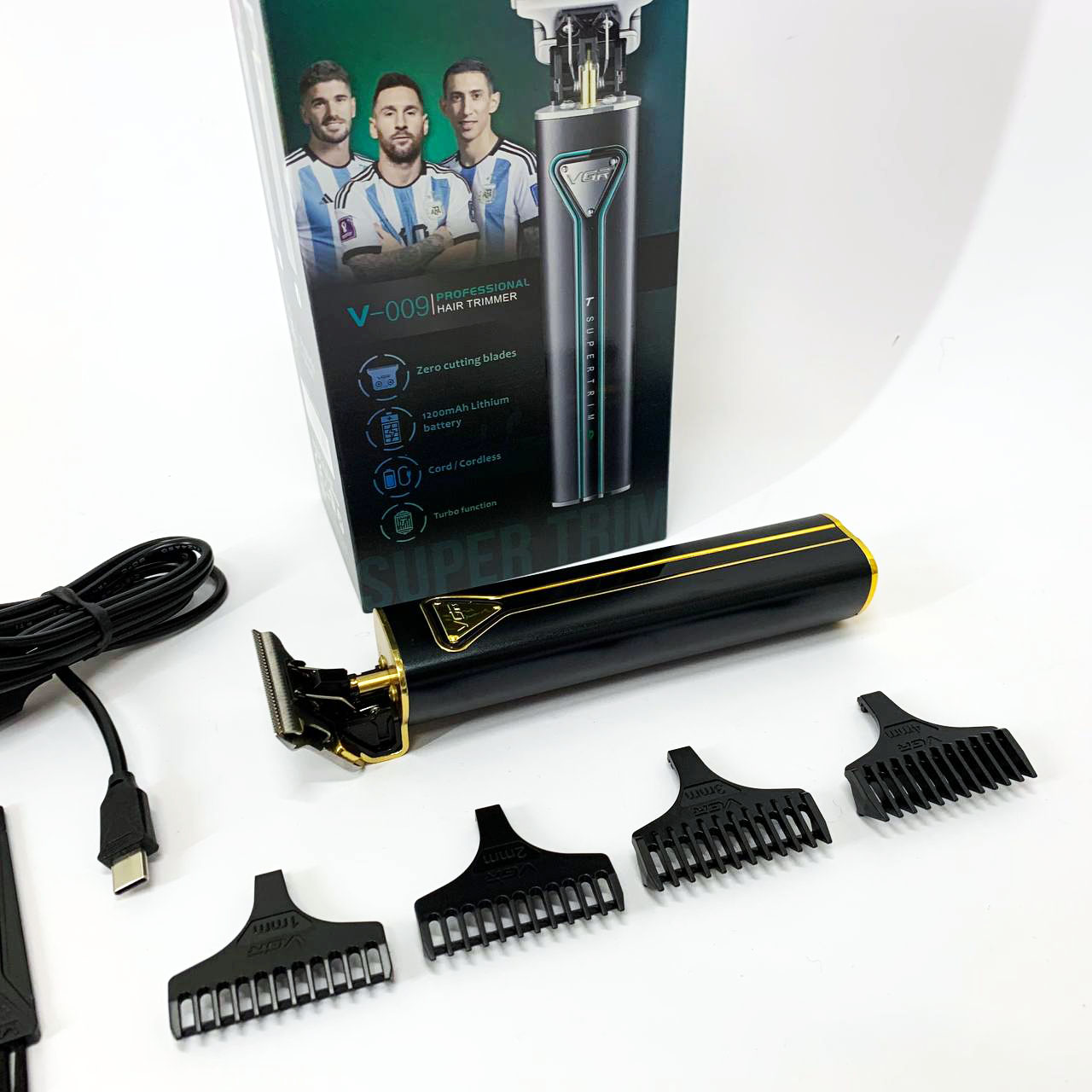 Професійна акумуляторна машинка VGR V-009 — 250 хв автономії, золотий — изображение 6