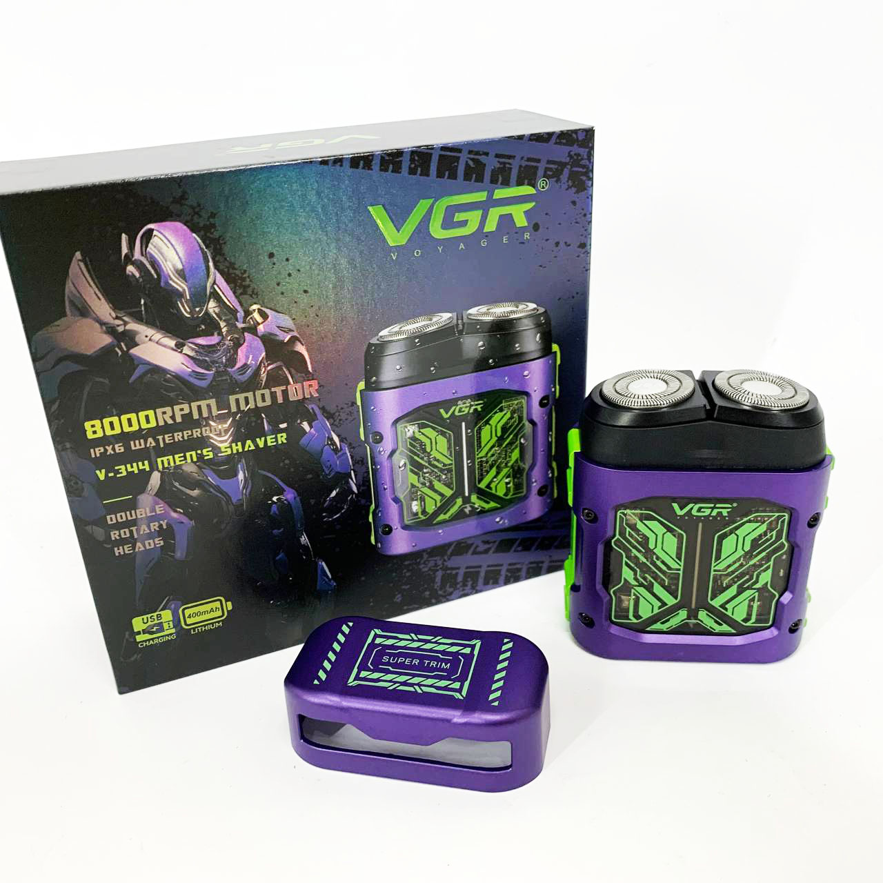 Електробритва VGR V-344. Колір: фіолетовий — изображение 14