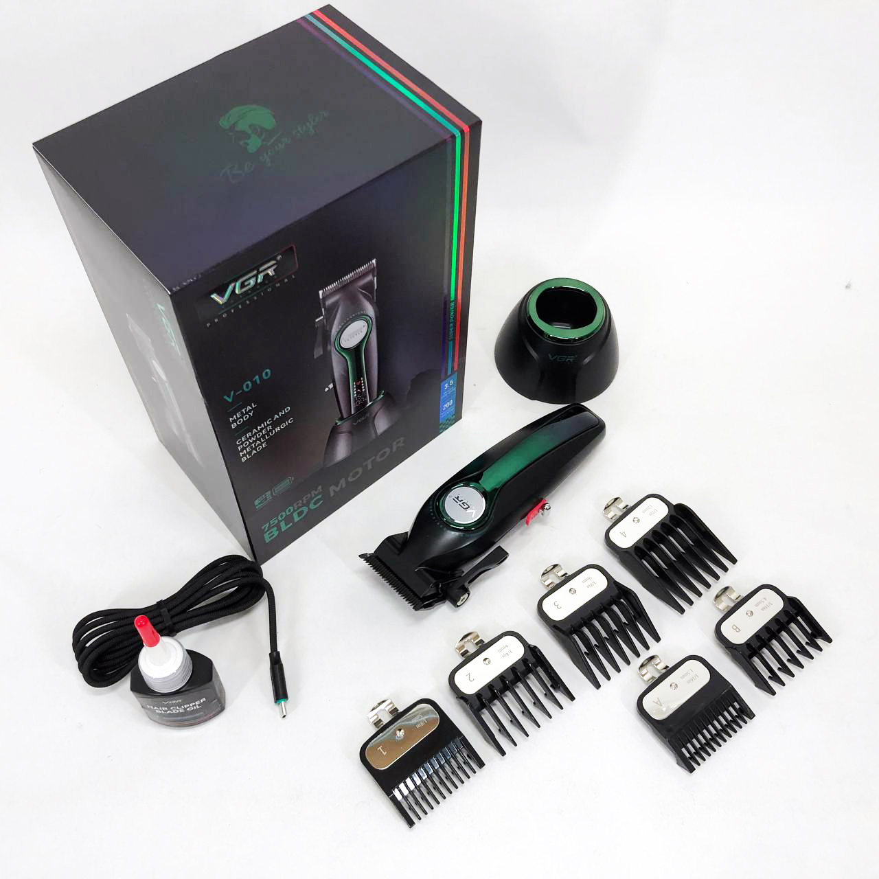 Машинка для стрижки VGR V-010 Professional Metal — до 250 хв автономної роботи — изображение 21