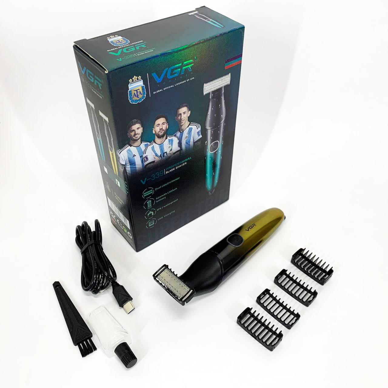 Бритва-триммер для стрижки бороди та вусів VGR V-339 GOLD — изображение 3