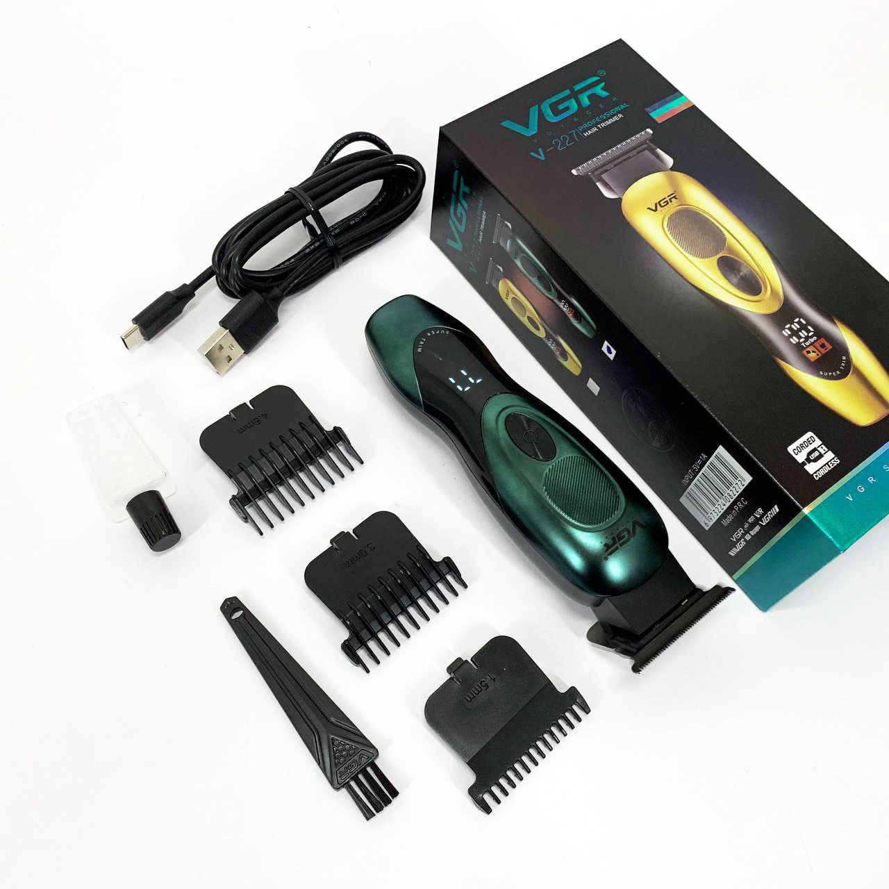 Тример VGR V-227 — акумуляторний до 300 хв автономії, зелений — изображение 14