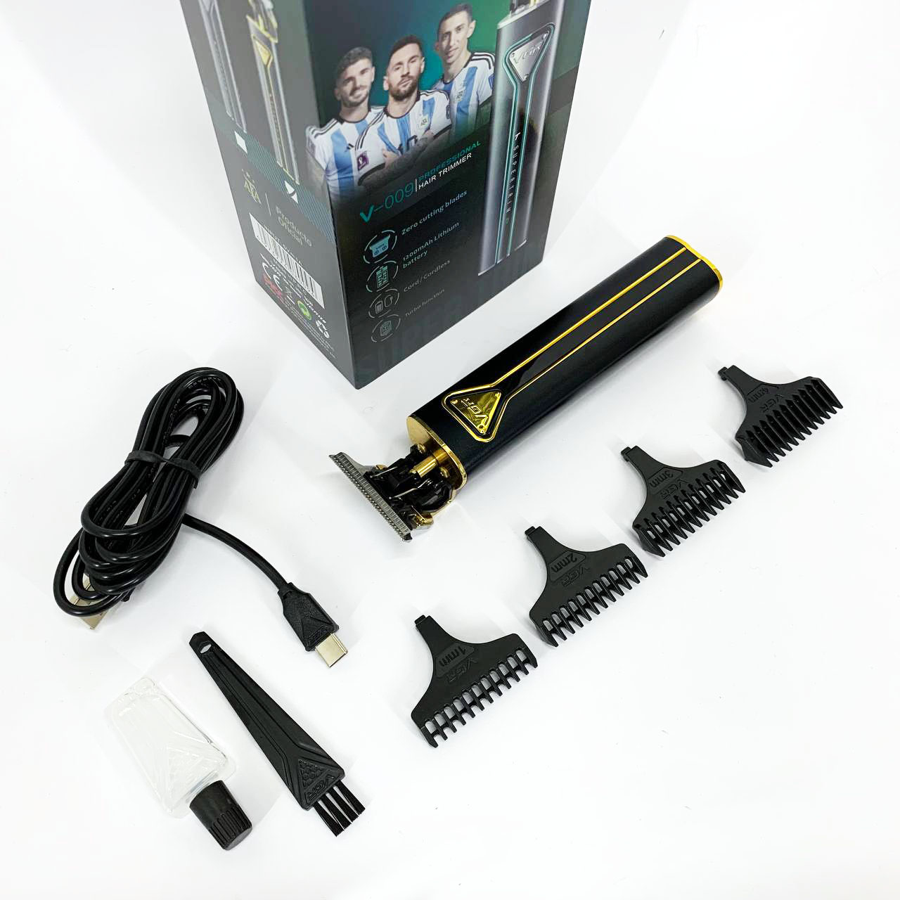 Професійна акумуляторна машинка VGR V-009 — 250 хв автономії, золотий — изображение 4